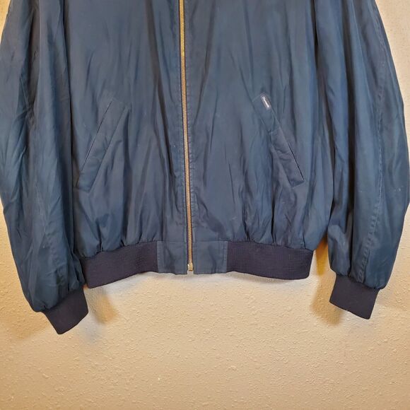 Faconnable Men's Bomber Jacket Size LT Navy - Picture 8 of 16